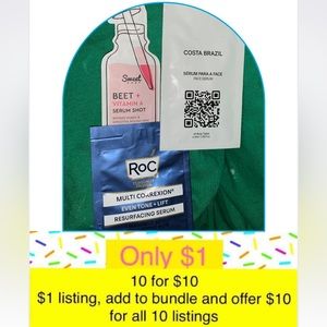1️⃣0️⃣for$1️⃣0️⃣ 3 serums: Roc Correxion, Costa Brazil, and Sweet Chef NIB